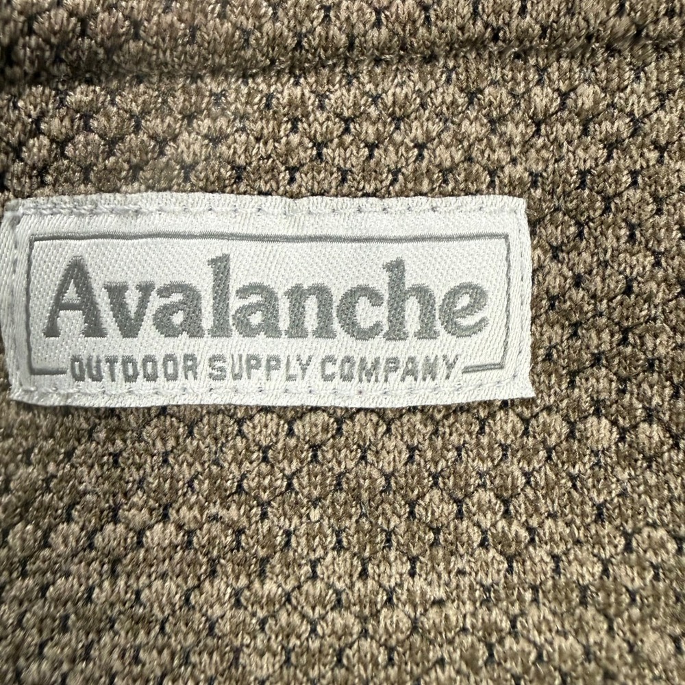 Avalanche Outdoor Supply Co Mens XXL Brown Textured Knit Button MockNeck Sweater - Picture 10 of 10